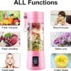 USB Rechargeable Mini Juicer Blender