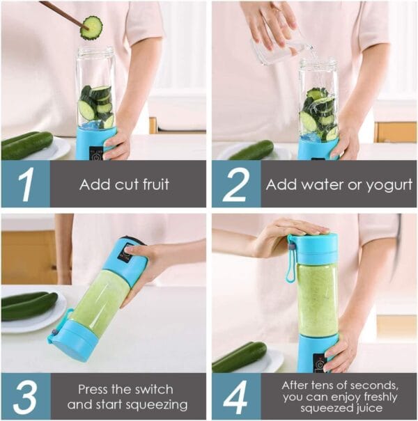 USB Rechargeable Mini Juicer Blender