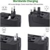 Universal Travel Adapter, International All in One Worldwide Travel Adapter