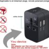 Universal Travel Adapter, International All in One Worldwide Travel Adapter