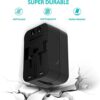 Universal Travel Adapter, International All in One Worldwide Travel Adapter