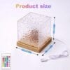 Romantic Ocean Wave Night Light Projector Lamp, 3D Water Wave Effect, LED Projection Lamp for Bedroom Decor