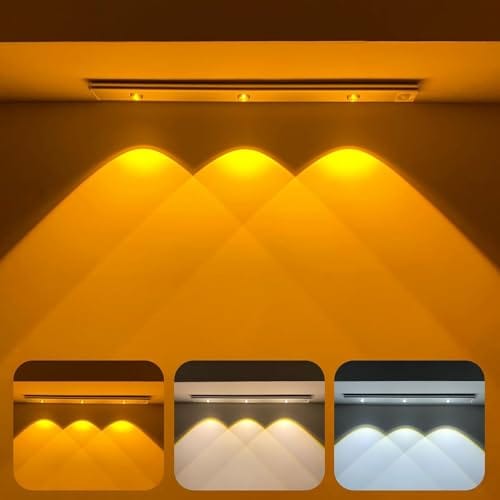 Version 1.0.0 Motion Sensor Cabinet Lights - Wireless Wardrobe Light for Home, Kitchen