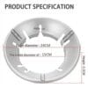Gas Stove Cover Disk-Windshield Bracket Gas Stove Energy Saving Cover Disk Fire Reflection Windproof Stand  - (Pack of 1)