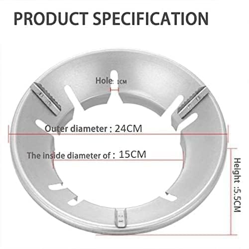 Version 1.0.0 Gas Stove Cover Disk-Windshield Bracket Gas Stove Energy Saving Cover Disk Fire Reflection Windproof Stand - (Pack of 1)