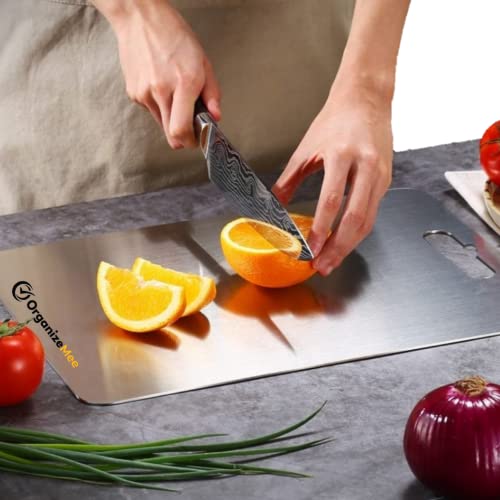 Version 1.0.0 Stainless Steel Chopping Board for Kitchen