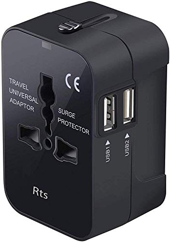 Version 1.0.0 Universal Travel Adapter, International All in One Worldwide Travel Adapter