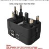 Universal Travel Adapter, International All in One Worldwide Travel Adapter