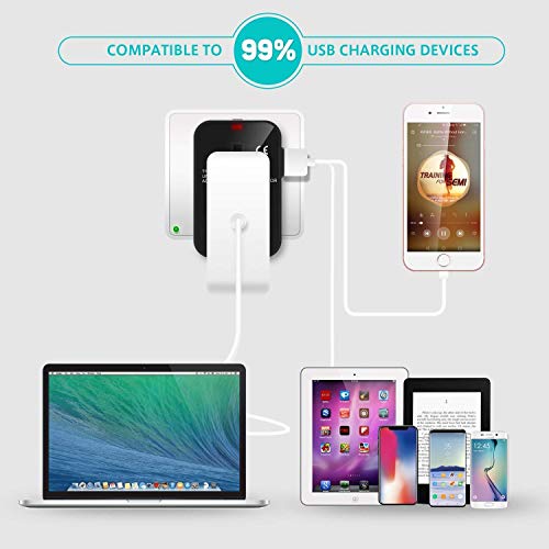 Version 1.0.0 Universal Travel Adapter, International All in One Worldwide Travel Adapter