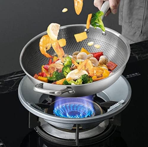 Version 1.0.0 Gas Stove Cover Disk-Windshield Bracket Gas Stove Energy Saving Cover Disk Fire Reflection Windproof Stand - (Pack of 1)