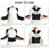 Adjustable Back Posture Corrector or Slouching Relieve Pain Belt
