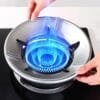 Gas Stove Cover Disk-Windshield Bracket Gas Stove Energy Saving Cover Disk Fire Reflection Windproof Stand  - (Pack of 1)