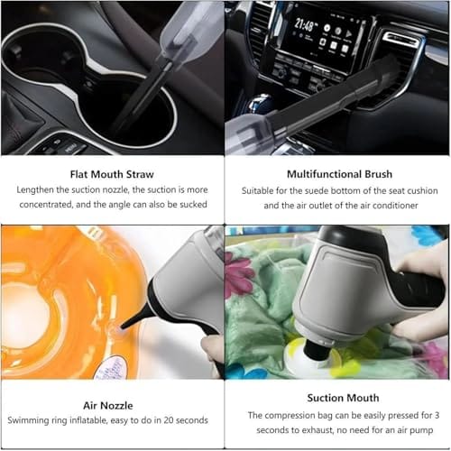 Version 1.0.0 3 in 1 Portable Car Vacuum Cleaner Wireless – High Power Best Suction