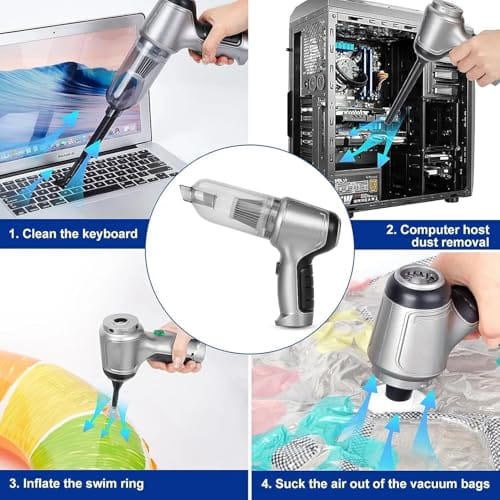 Version 1.0.0 3 in 1 Portable Car Vacuum Cleaner Wireless – High Power Best Suction