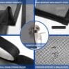 Classic Mosquito Net for Door Fiberglass Magnetic Curtain Auto Closing Insect Screen for All Door Types with Self Adhesive Hook Tape