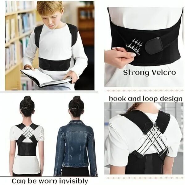 Version 1.0.0 Adjustable Back Posture Corrector or Slouching Relieve Pain Belt